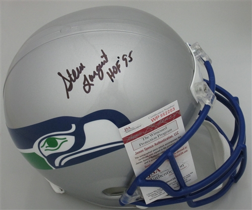 STEVE LARGENT SIGNED SEAHAWKS FULL SIZE REPLICA HELMET - JSA