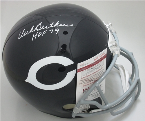 DICK BUTKUS SIGNED BEARS FULL SIZE REPLICA HELMET W/ HOF '79 - JSA