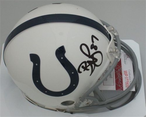 REGGIE WAYNE SIGNED COLTS MINI HELMET - JSA