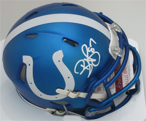 REGGIE WAYNE SIGNED COLTS BLAZE MINI HELMET - JSA