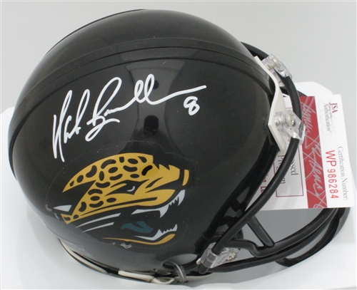 MARK BRUNELL SIGNED JAGUARS MINI HELMET - JSA